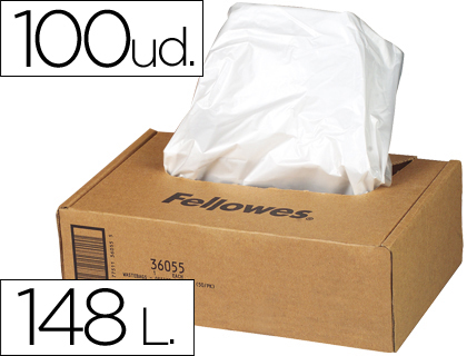 BOLSA DE RESIDUOS FELLOWES PARA DESTRUCTORA DE DOCUMENTOSCAJA CON 50 UND. PARA PS220 220C/320/320CC