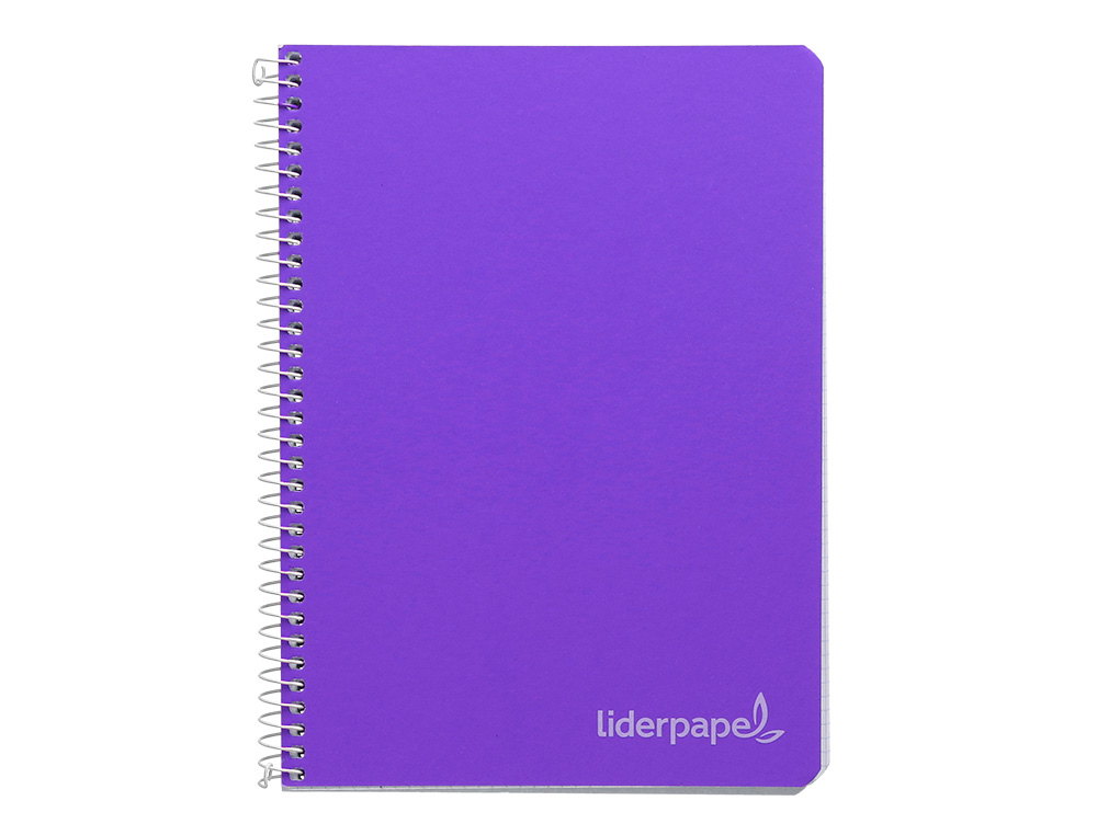CUADERNO ESPIRAL LIDERPAPEL A4 MICRO WITTY TAPA DURA 140H 75GR CUADRO 5MM 5 BANDAS 4 TALADROS COLORES SURTIDOS