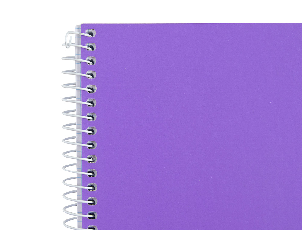CUADERNO ESPIRAL LIDERPAPEL A4 MICRO WITTY TAPA DURA 140H 75GR CUADRO 5MM 5 BANDAS 4 TALADROS COLORES SURTIDOS