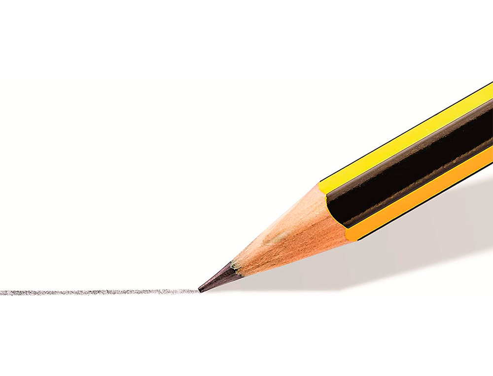 LAPICES DE GRAFITO STAEDTLER NORIS N.2 HB BLISTER DE 3 UNIDADES + 1 GOMA DE BORRAR MARS PLASTIC