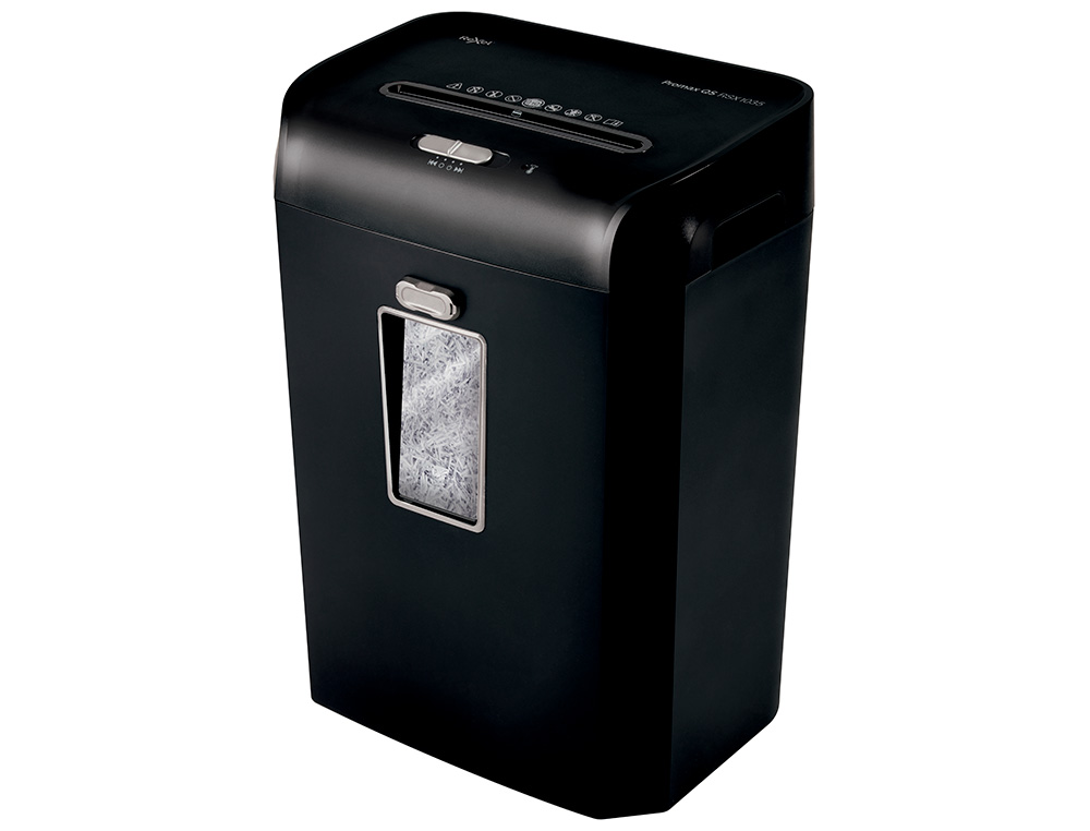 DESTRUCTORA DE DOCUMENTOS REXEL PROMAX QS RSX1035 CAPACIDAD 10 HOJAS PARTICULAS DESTRUYE GRAPAS CLIPS Y