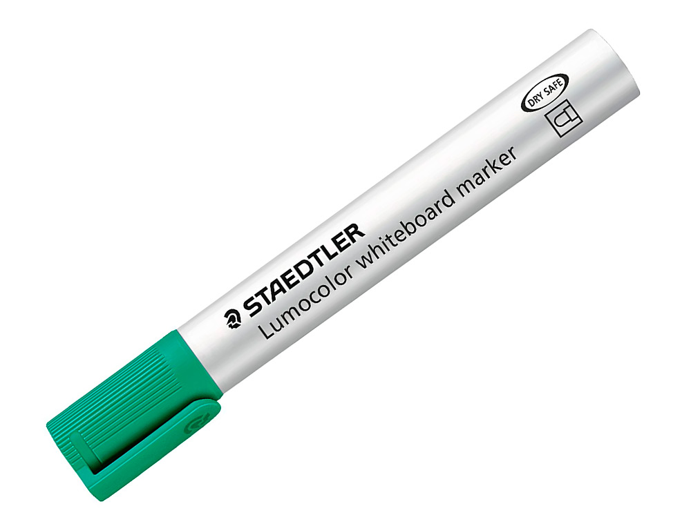 ROTULADOR STAEDTLER LUMOCOLOR 351 PARA PIZARRA BLANCA PUNTA REDONDA 2 MM RECARGABLE COLOR VERDE CLARO