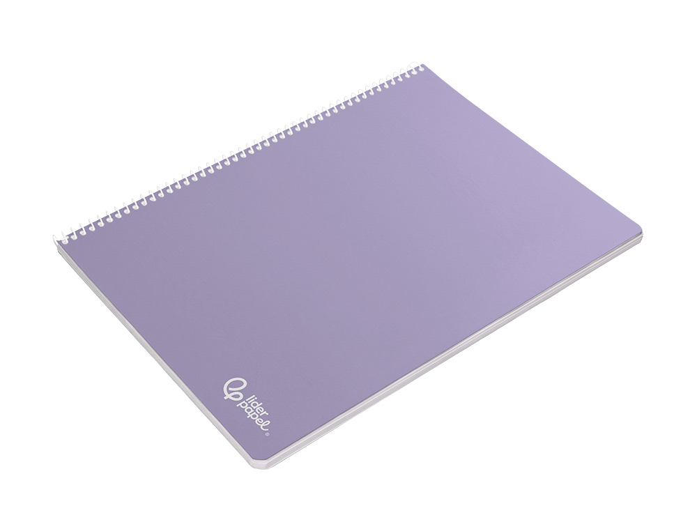 CUADERNO ESPIRAL LIDERPAPEL A4 SMART TAPA BLANDA 80H 75GR CUADRO 5 MM CON MARGEN COLORES SURTIDOS