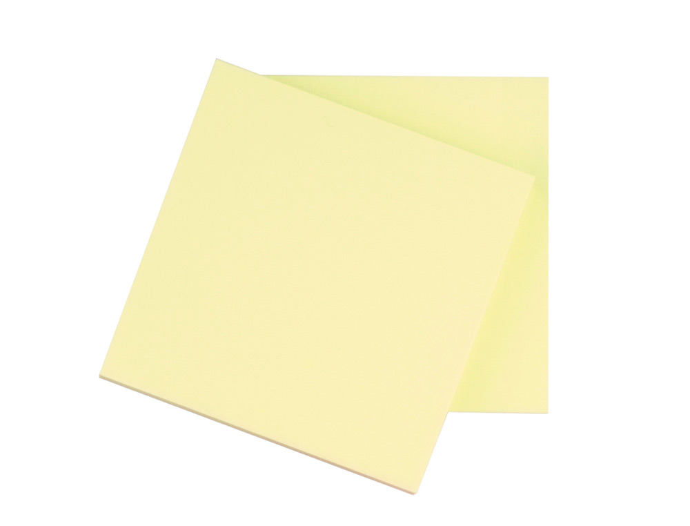 BLOC DE NOTAS ADHESIVAS QUITA Y PON Q-CONNECT 76X76 MM CON 100 HOJAS