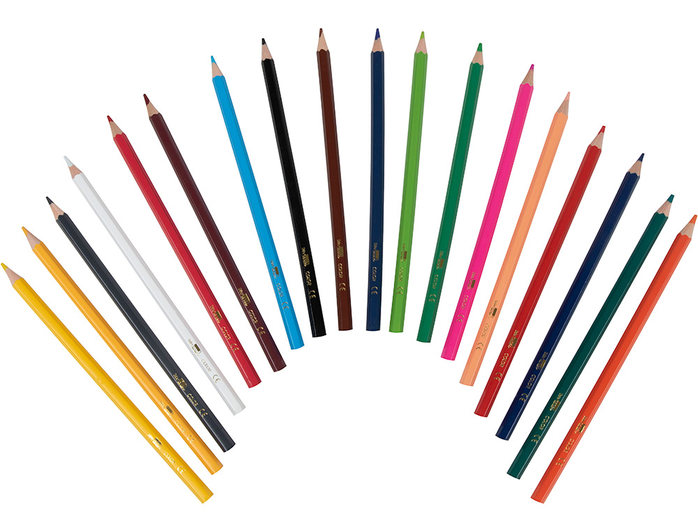 LAPICES DE COLORES LIDERPAPEL CAJA DE 18 UNIDADES COLORES SURTIDOS
