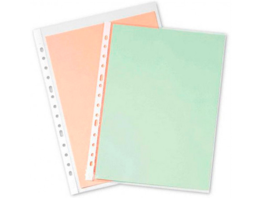 FUNDA MULTITALADRO Q-CONNECT FOLIO 80 MC PIEL DE NARANJA CAJA DE 100 UNIDADES