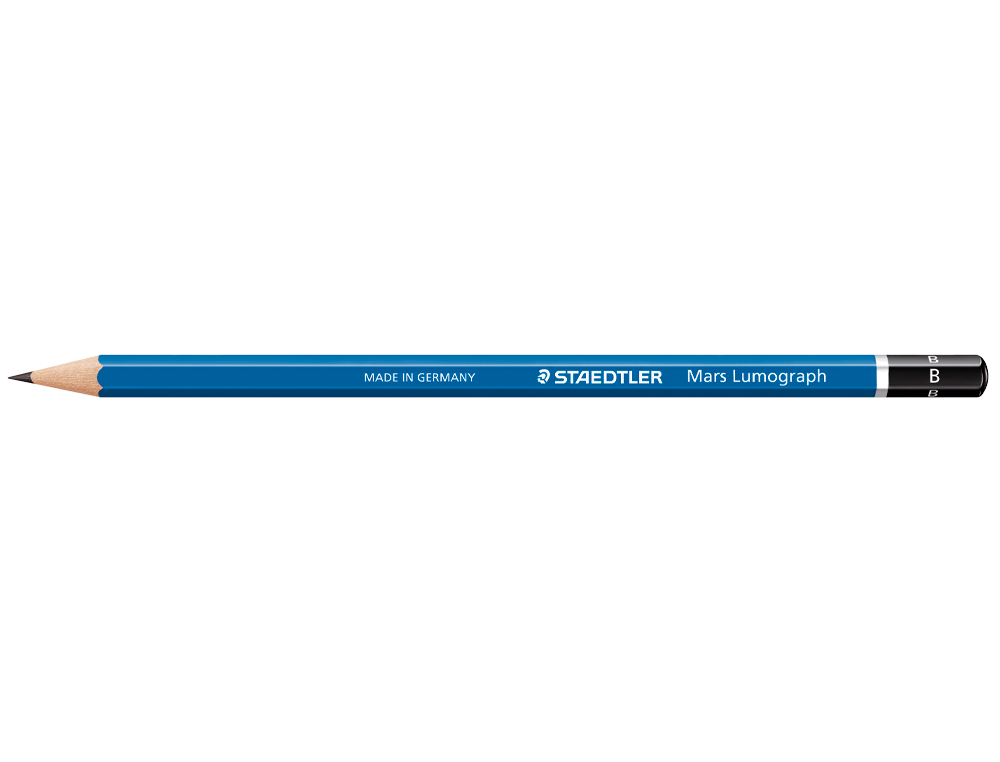 LAPICES DE GRAFITO STAEDTLER MARS LUMOGRAPH 100 B UNIDAD