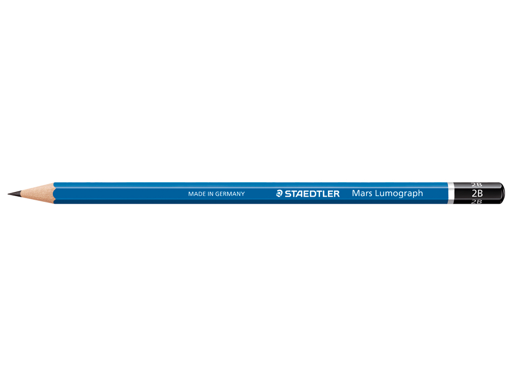 LAPICES DE GRAFITO STAEDTLER MARS LUMOGRAPH 100 2B UNIDAD