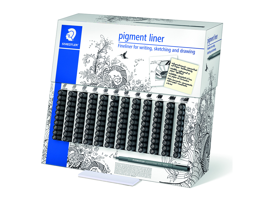 ROTULADOR STAEDTLER CALIBRADO MICROMETRICO EXPOSITOR DE 120 UNIDADES SURTIDAS