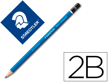 LAPICES DE GRAFITO STAEDTLER MARS LUMOGRAPH 100 2B UNIDAD