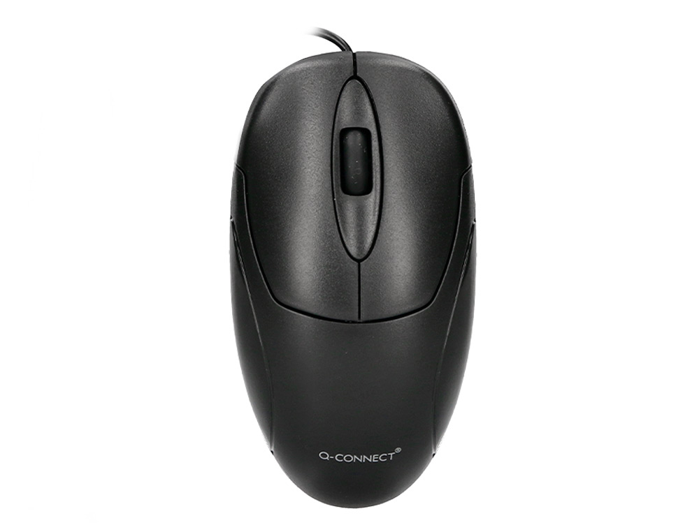 RATON Q-CONNECT OPTICO 800 DPI USB 1,5 GHZ NEGRO