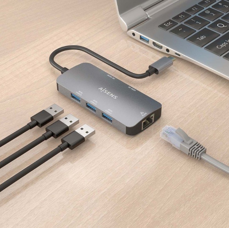 DOCKING USB-C HDMI/RJ45/USB-C PD/3XUSB